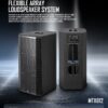 ลำโพง Active MICRO TECH MTX812 Flexible Array 12 นิ้ว 1600W DSP Bluetooth สำหรับระบบเสียง PA